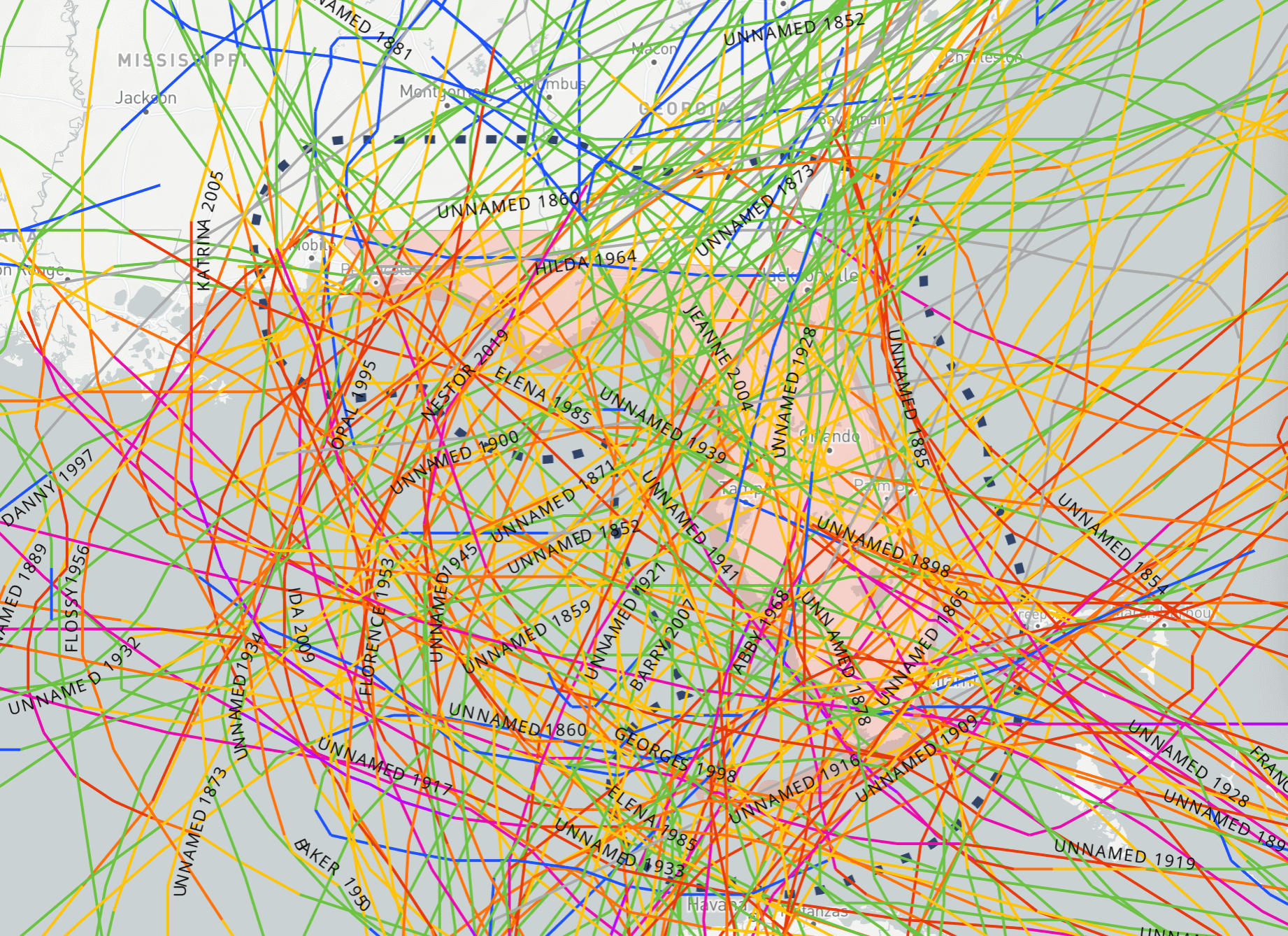 what-is-the-safest-place-in-florida-from-hurricanes-maps-history